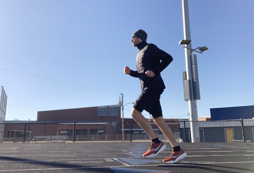 running on a track